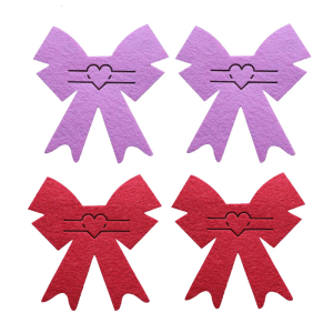 กระเป๋ากล่องใส่เครื่องเงินวันวาเลนไทน์4ชิ้นกระเป๋าส้อมแปกรณ์บนโต๊ะอาหารกระเป๋าเครื่องใช้บนโต๊ะอาหารอุปกรณ์ตกแต่ง