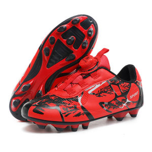 Childrens soccer shoes for boys with spikes TF Teenage girls and boys outdoor training sports shoes