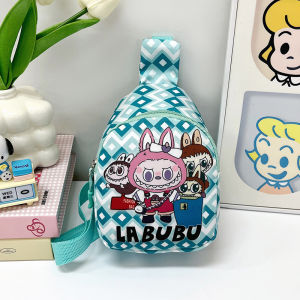 B&B Children Boy Girl Labubu Chest Bag Kids Sling Bag Cute Mini Bag Beg Raya Budak Kanak-Kanak Coin Purse Crossbody Bag