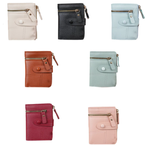 Compact Wallet for Women Pu Leather Credit Holder Large Capacity Clutch Purse Bifold Purses Ladies Purse Money Bag