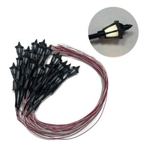 20x Model Street Lights Lamps Sand Table War Game Village Pathway Lantern Post Lamp Model Street Lights