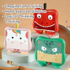 Kids Magnetic 3D Puzzles Toys DIY Drawing Board Dinosaur Monster Scenes Emotion Change Game Learning Spelling Educational Toys
