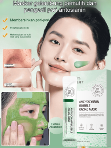 【5g*12 kantong】Masker Bubur Bubuk Antosianin Memperkecil Pori Memutihkan Masker Pori Bersih Menghilangkan Komedo Dan Jerawat Masker Bubur Memutihkan