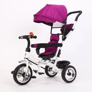 Foldable 6in1 Baby Tricycle Multifunctional Toddler Push Trike Stroller Lightweight Kids Bicycle Safe Old Indoor And Outdoor Use