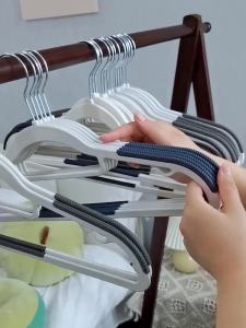 Thickened clothes hanger anti-slip household shoulder corner support clothes drying rack clothes hanging balcony clothes support wet and wet dual-purpose