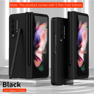 Compatible Transparent Case for Samsung Z Fold 5 Case Clear with S Pen Hinge Full Protection Phone Case for Samsung Galaxy Z FOLD 5 FOLD5 Z FOLD4 Z FOLD 4 Z Fold 3 Z Fold3 5G Build-in HD Tempered Glass Protector come with S Pen & S Pen Slot Candy Color