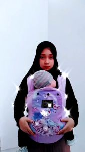 Lite Carrier Cuddle Me Gendongan Nyaman (Free Gift+bonus) Bayi Balita Baby SSC Ergonomis
