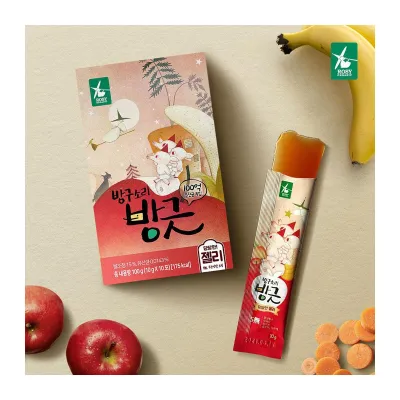 Rosy Organic Healthy Jelly - HappyDigestion (Toppingskids)