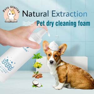 Pet Dry Shampoo Foam Cat Shampoo Sabun Kucing Syampu Foam Shampoo Dog Hygiene Grooming