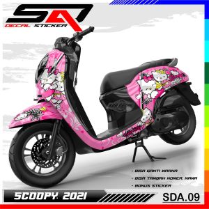 Decal Sticker Custoom Full Body SCOOPY NEW 2020-2023 Decal Stiker Variasi Motor SCOOPY NEW SDA.09
