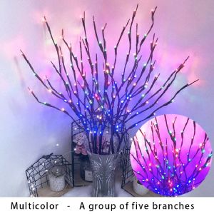 77cm 20 Bulbs LED Branch Lights Battery Powered Artificial Willow Twig Decorative DIY Holiday Lamp