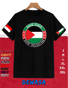 KAOS FREE PALESTINE SOLIDARITY PALESTINA BAJU HUMANITY INDONESIA BENDERA PALESTINA BEBAS KAN PALESTINA NO WAR JANGAN PERANG BULAT 3