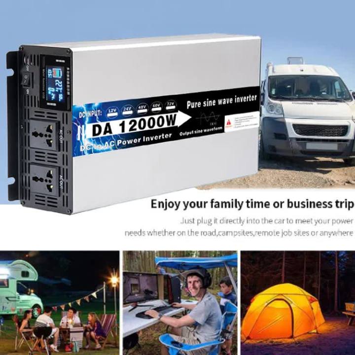 8000W 10000W 12000W Inverter 12V 24V 48V 60V 72V To AC 60HZ 220V Pure ...