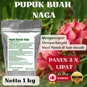Pupuk Booster Naga Pelebat Organik Cepat Berbuah Lebat Besar Anti Rontok Pembesar Naga