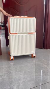 VALI KHUNG NHÔM ĐA NĂNG MỞ NGĂN TRƯỚC – SIZE 20/24 INCH – SỨC CHỨA LỚN – VALI DU LỊCH NAM NỮ