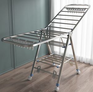 ราวตากผ้า ราวตากผ้าพับได้ ราวตากผ้านวม ราวตากผ้าหลายฟังค์ชั่น ไม่ต้องติดตั้ง  มีที่ตากหลายชั้น รับน้ำหนักได้ดี