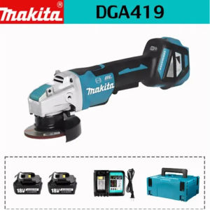 【รับประกันของแท้】Makita DGA419 18V เครื่องเจียรแบตเตอรี่ลิเธียมไร้แปรงถ่าน เครื่องเจียรไร้สาย เครื่องมือเครื่องเจียรไฟฟ้าความเร็วสูง