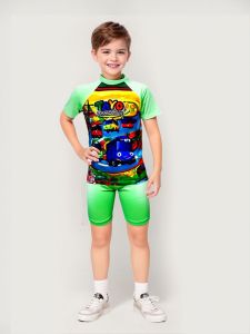 Baju Renang Setelan Anak Laki-Laki Usia 4-8 Th Karakter