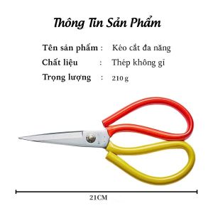 [HCM]Kéo cắt vào đa năng Không Gỉ Kéo Thép Cao Cấp-TyHome