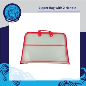 Map Plastik Tas Resleting with 2 Handle / Zipper Bag 2 Handle Folio Dataflex
