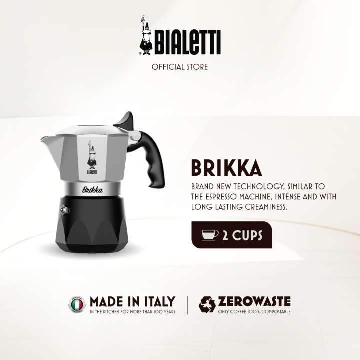 Bialetti Brikka Coffee Pot Espresso Coffee Moka Pot Stovetop Coffee Maker Moka Express Crema Foam