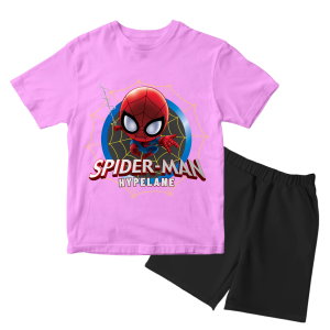 Baju Kaos Setelan Anak Laki Laki Karakter Spiderman Mini Lucu Usia 1 - 10 Tahun - Hypelane - DTF