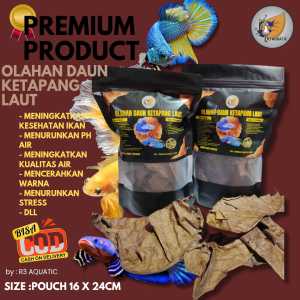 DAUN KETAPANG LAUT SUDAH DI OLAH FERMENTASI BAGUS BUAT IKAN CUPANG DAN CHANA