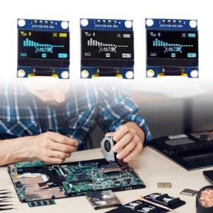 0.96นิ้ว OLEDs โมดูลแสดงผล I2C อินเทอร์เฟซ IIC 128X64 LCD สำหรับอิเล็กทรอนิกส์ DIY และระบบ Embeddeds