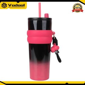 700ml Gradient Color Space Cup 304 Stainless Steel Portable Space Kettle Leak Proof Large Capacity Water Cups for Outdoor Camping Hiking Picnic
