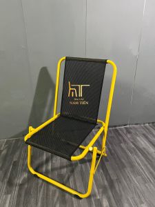 Ghế Xếp Gấp Gọn Lò Xo Sơn Tĩnh Điện Ghế Xếp Câu Cá Ghế Cafe Thư Giãn Ngoài Trời