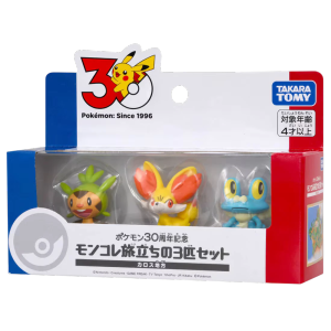 Mô hình Pokemon Moncolle 30th Anniversary Kalos Region (Froakie Fennekin Chespin) - Bản kỷ niệm