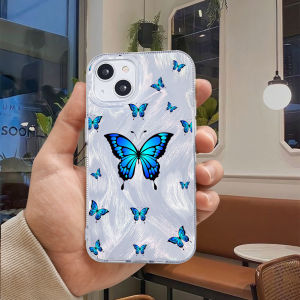 Case Silver Feather Hologram FullCover ( BTF )  For INFINIX HOT 10 PLAY HOT 12 PLAY HOT 30 HOT 30i HOT 40 PRO NOTE 30 NOTE 40 4G NOTE 40 PRO SMART 5 SMART 6 SMART 7 SMART 8/8 PRO