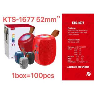 BTS-1843 Colorful Transparent Portable Bluetooth Speaker Home Karaoke Party Bluetooth Speaker with Wireless Microphone