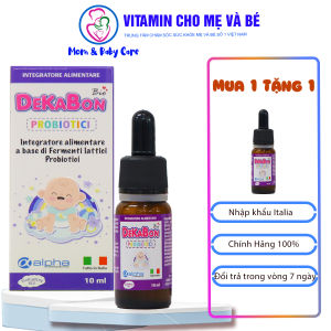 Dekabon Probiotici 10ml - Men vi sinh 10 chủng bổ sung lợi khuẩn giúp cái thiện chứng biếng ăn tăng cường để kháng cho trẻ nhập khẩu chính hãng Italia
