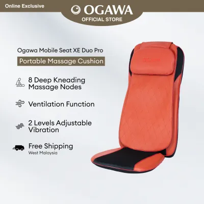 OGAWA Mobile Seat XE Duo Pro Portable Massage Cushion [Cherry Red] [Free Shipping WM]