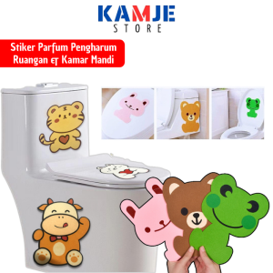 KAMJE Stiker Sticker Parfum Pengharum Pewangi Ruangan Toilet Kamar Mandi WC Karakter Anti Air