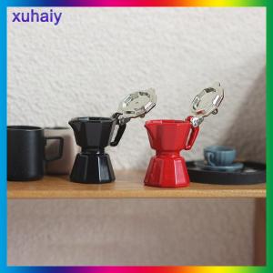 xuhaiy โมเดลจำลองขนาดเล็กสำหรับเด็กหม้อกาแฟบ้านตุ๊กตาของเล่นจำลอง