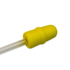 10Pcs Pig Foam Tip AI Catheter with End Cap Pig Breeding Rod Pig Swine Artificial Insemination Kit