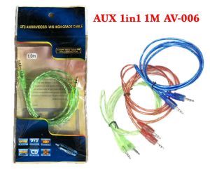 Kabel Aux Transparan 1x1 /1ni1 1M AV-006 & AV-005 Transparan Cable Aux