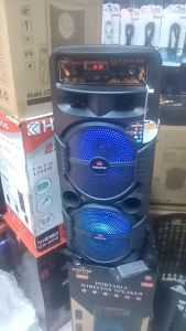 3000watts PORTABLE BLUETOOTH SPEAKER KARAOKE AUX FREE MIC REMOTE