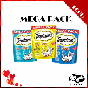 Temptations Chicken Tuna Salmon Cat Treats Value Mega Pack 160G