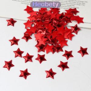 Heabety 100pcs vàng bạc sao cho Christmas Đảng trang trí nội thất bọt vải Sao DIY sổ lưu niệm thẻ đồ trang trí embellishments phụ kiện
