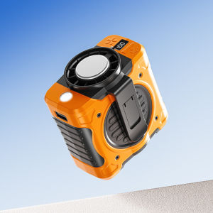 พัดลมขนาดเล็ก อายุการใช้งานแบตเตอรี่ยาวนาน ความจุขนาดใหญ่ พลังลมแรง กําลังสูง ใหม่