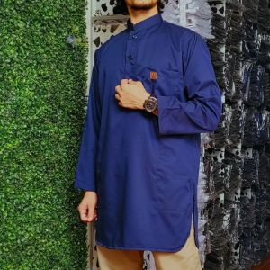 koko kurta koko pakistan polos lengan panjang