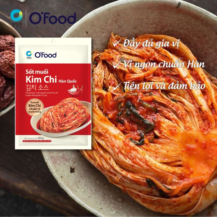 Sốt muối kim chi Hàn Quốc O'food 180g - Sốt làm kim chi
