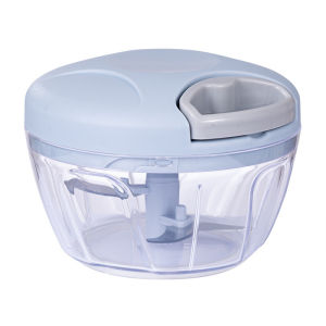 500/900ML Hand/Electric Chopper Manual Rope Food Processor With Pounding Garlic Cutting Pepper Puree Cooking Machine Food Chopper Garlic Cutting Mincer Meat Grinder Vegetable Chopper Slicer