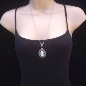 shiqinbaihuo Vẻ Đẹp Cameo Vòng Cổ Gothic Đồ Trang Sức Cổ Điển Victoria Khắc Vẻ Đẹp Quyến Rũ Choker Cho Phụ Nữ Cô Gái