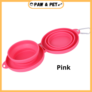 Cat and Dog Food Bowl Pet Feeder Drinking Bowl Water Dispenser Food Bowl Rubber Bowl Foldable Bowl Dish Storage Flexible