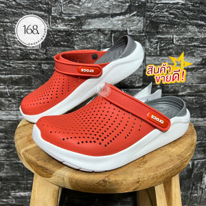 รองเท้าแตะ #Croccs LR001 สีส้ม รองเท้าแตะแบบสวม ใส่เทใส่สวย งานดีทุกคู่ เป็นรองเท้ายาง