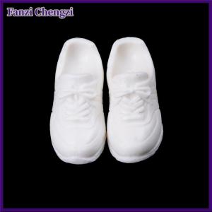 Fanzi Giày thể thao màu trắng dễ thương thích hợp cho giày búp bê Blythe phụ kiện búp bê